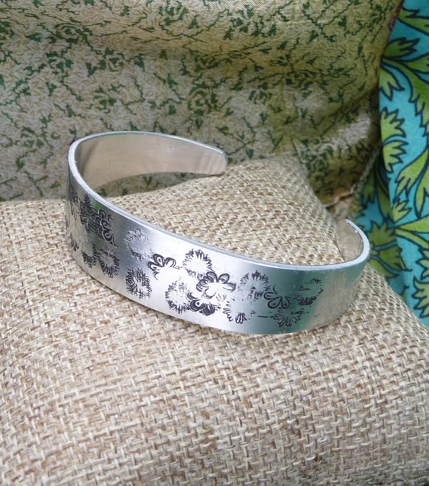 Nickel Silver Stamped Bracelet